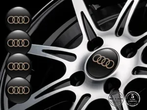 Audi Pegatina de Tapacubos Diseño Etiquetas de Cúpula